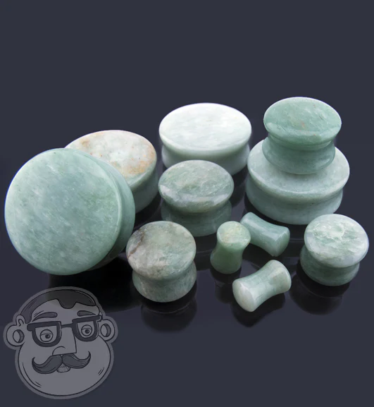 Grade B Amazonite Stone Plugs - Image 6