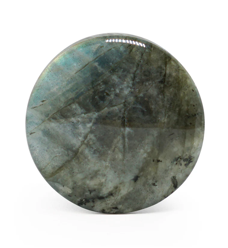 Grey Labradorite Stone Plugs - Image 4