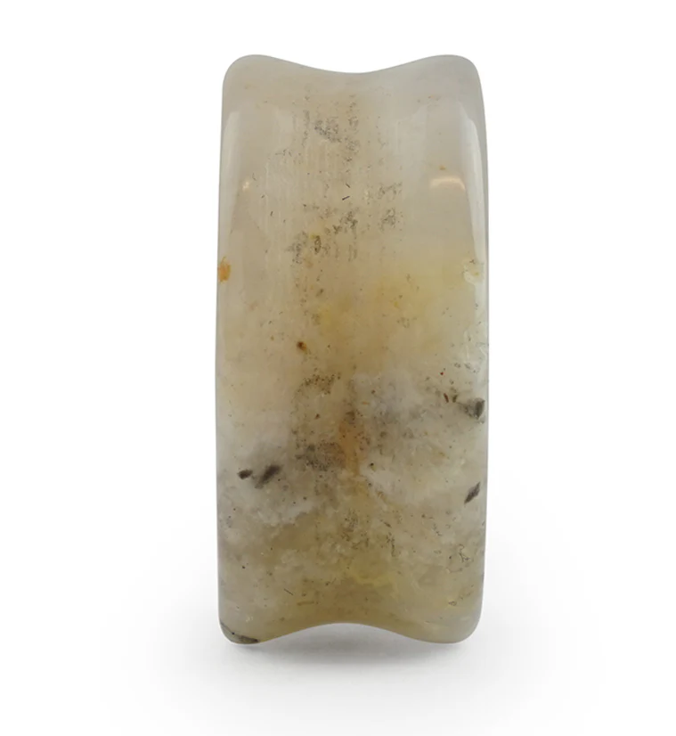 Graveyard Point Plume Agate Stone Plugs - Image 6