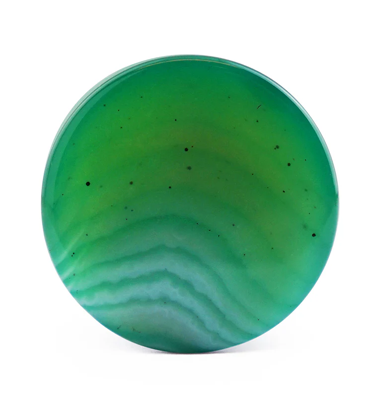 Green Agate Stone Plugs - Image 6