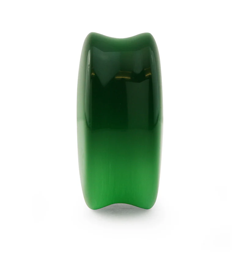 Green Cat's Eye Glass Plugs - Image 5