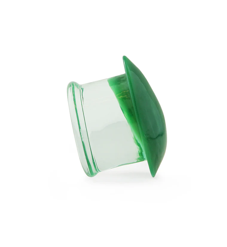Green Oval Glass Plugs - Image 5