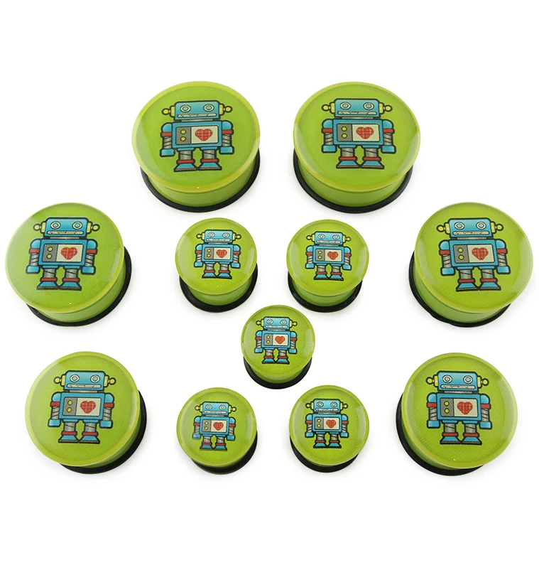 Green Robot Plugs - Image 2