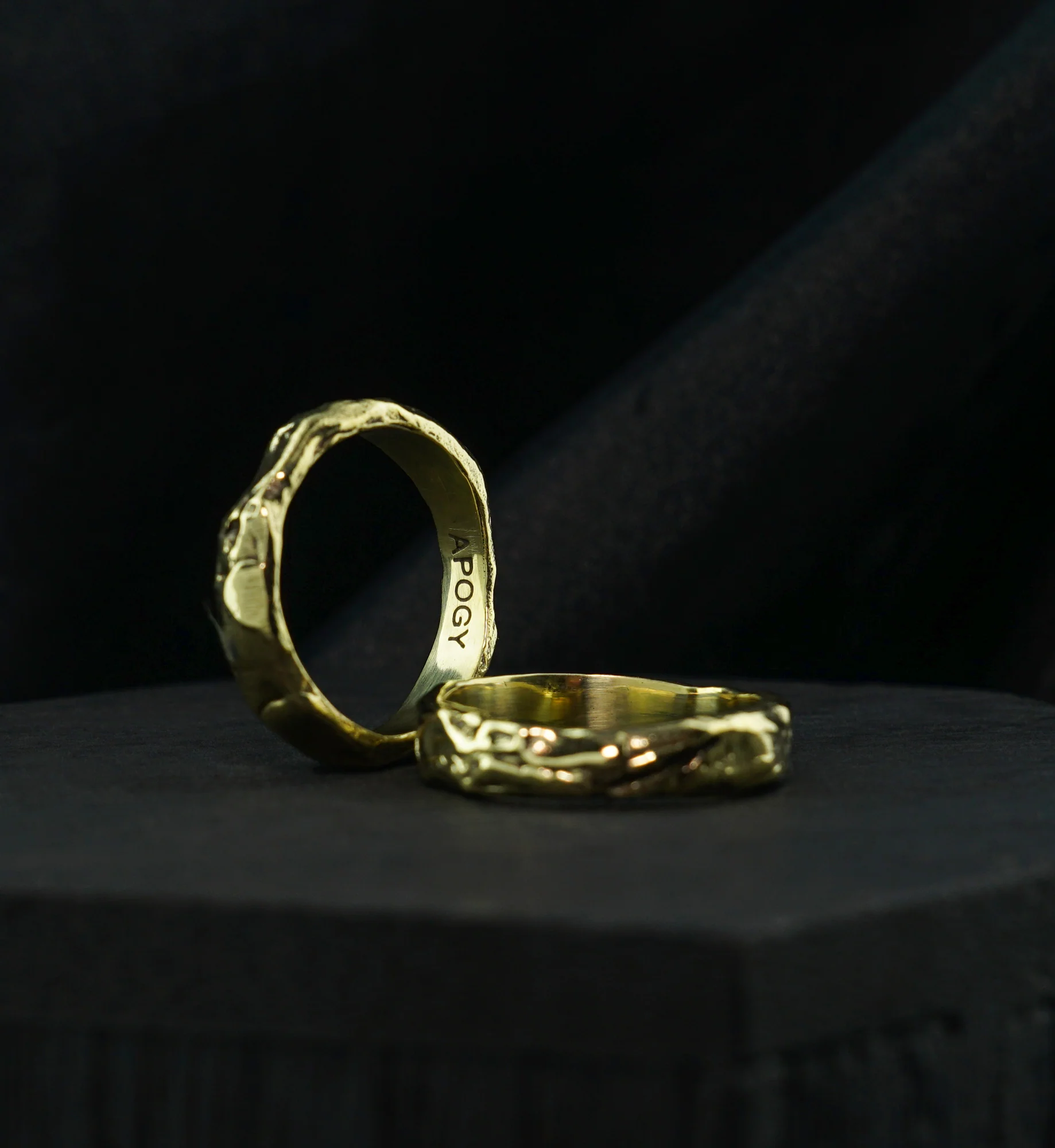 Hammered Brass Ring - Image 3