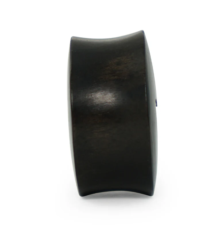 Hamsa Hand MOP Inlay Sono Wood Plugs - Image 4