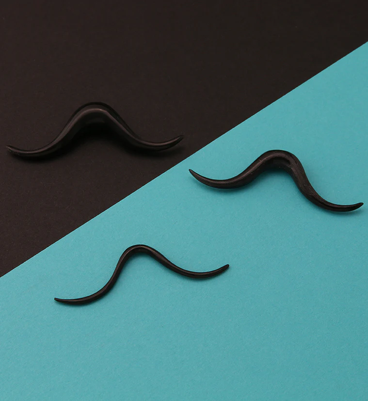 Handlebar Mustache Horn Septum Bar - Image 2