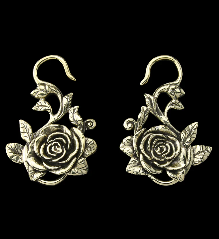 Hanging Rosebud Ear Weights