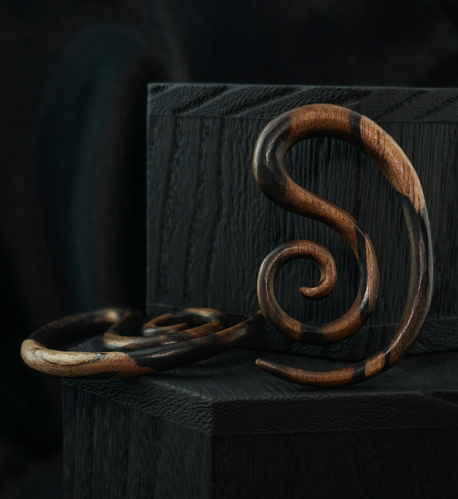 Helical Areng Wooden Spiral Hangers - Image 2