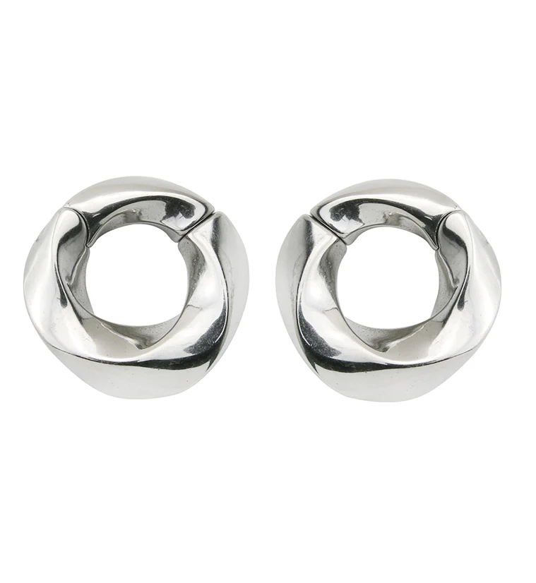 Helix Stainless Steel Hinged Ear Weights - Image 3