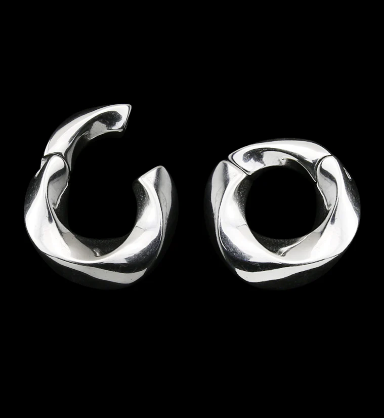 Helix Stainless Steel Hinged Ear Weights - Image 4