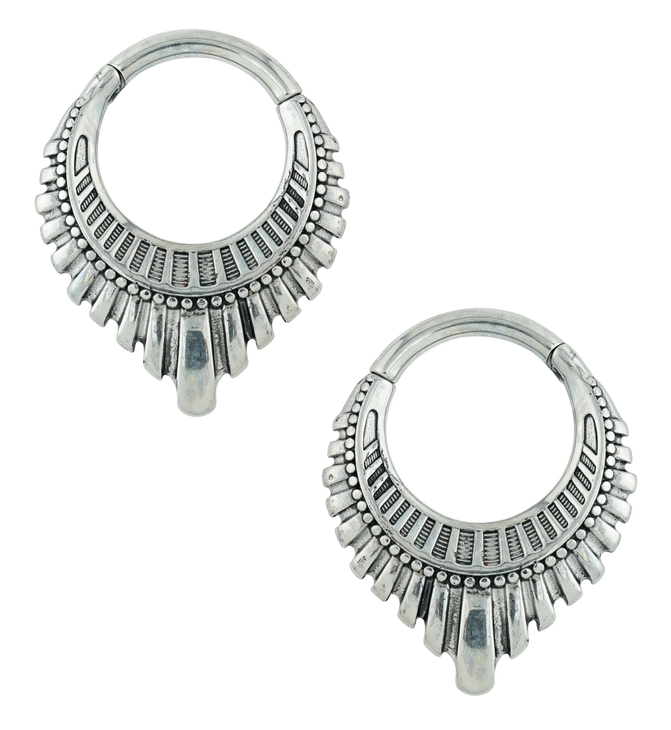 Heraldry Stainless Steel Hinged Ear Weights