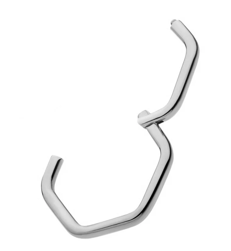 Hex Titanium Hinged Segment Ring - Image 3