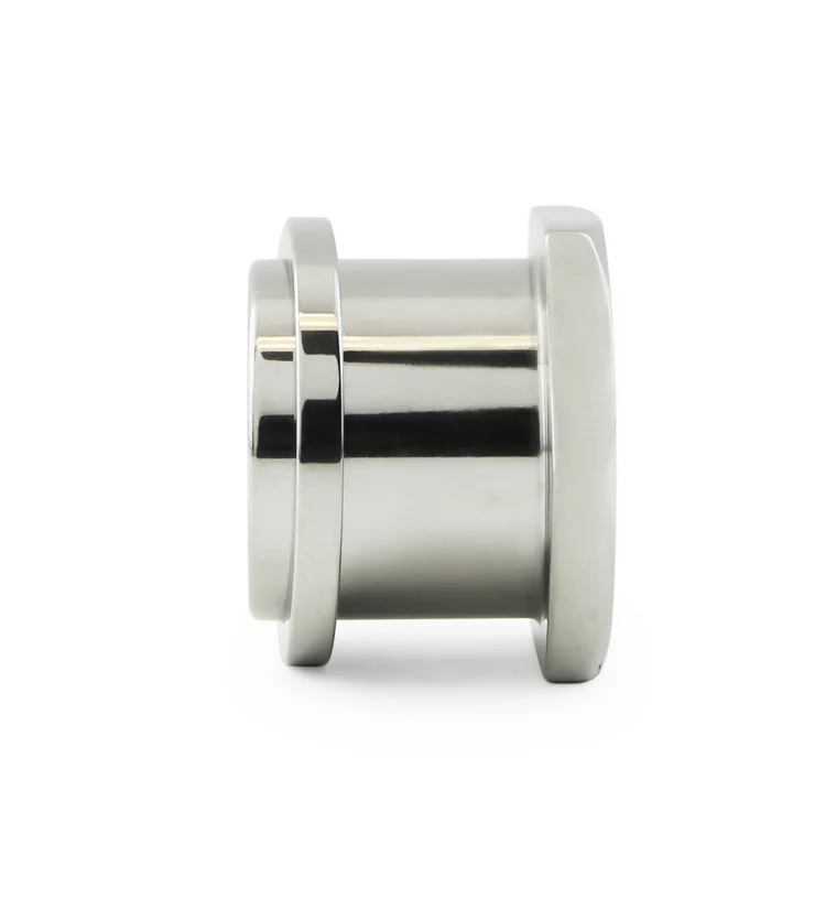 Hexagon Single Flare Stainless Steel Tunnels - Image 3