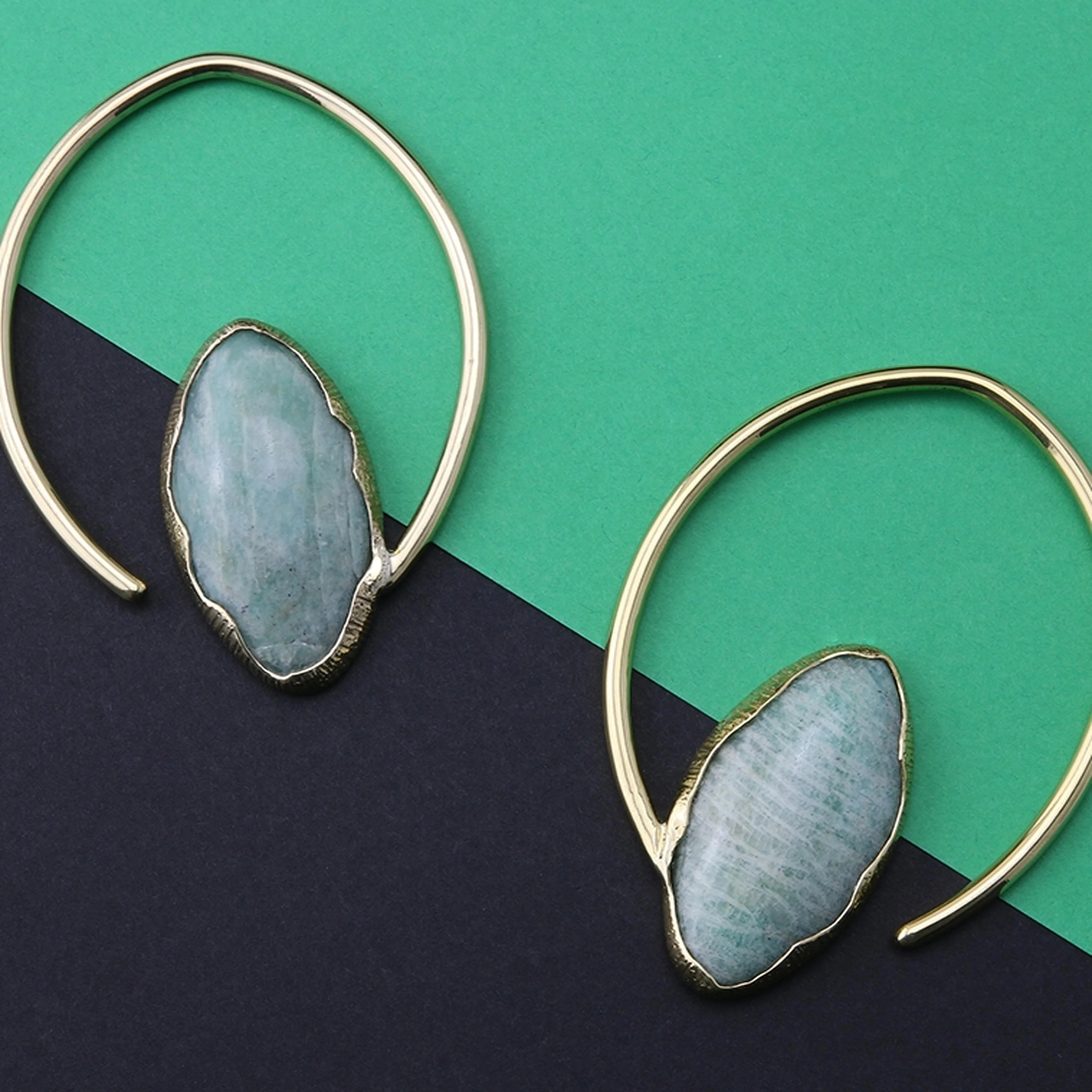 Hilly Amazonite Ear Weights - Image 3