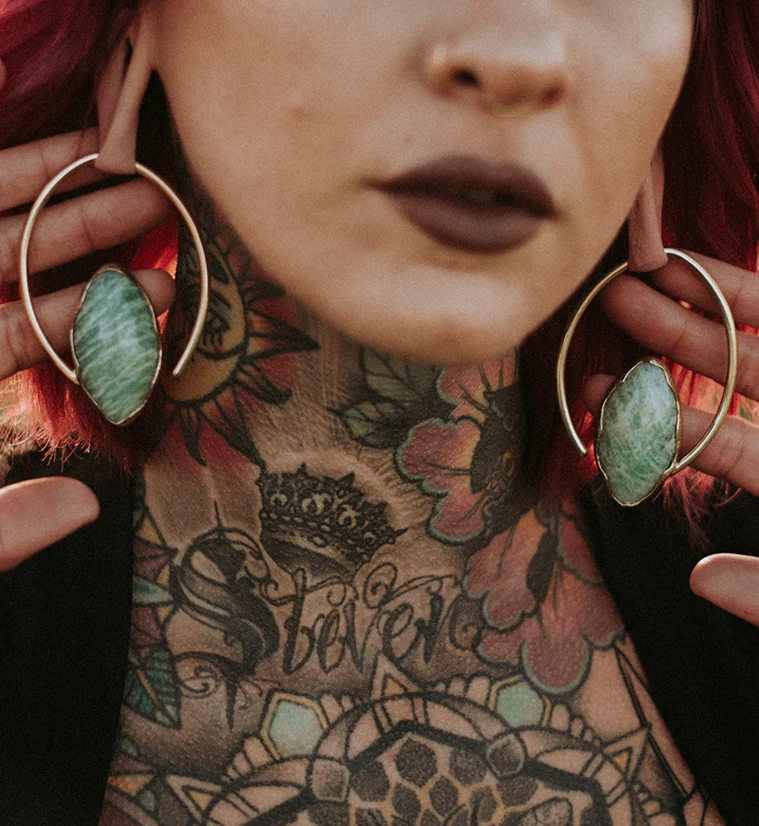 Hilly Amazonite Ear Weights - Image 4