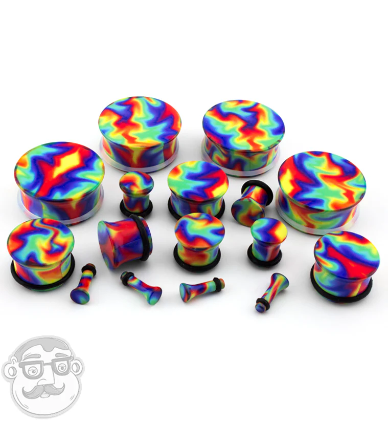 Hippie Tie Dye Plugs - Image 4