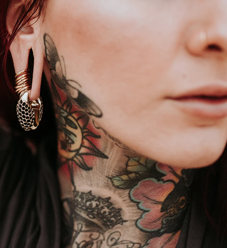 Hive White Brass Ear Weights - Image 8