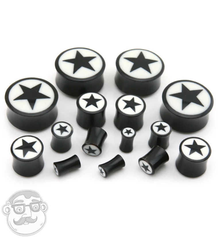 Horn Plugs with Star Design Inlay - Image 3