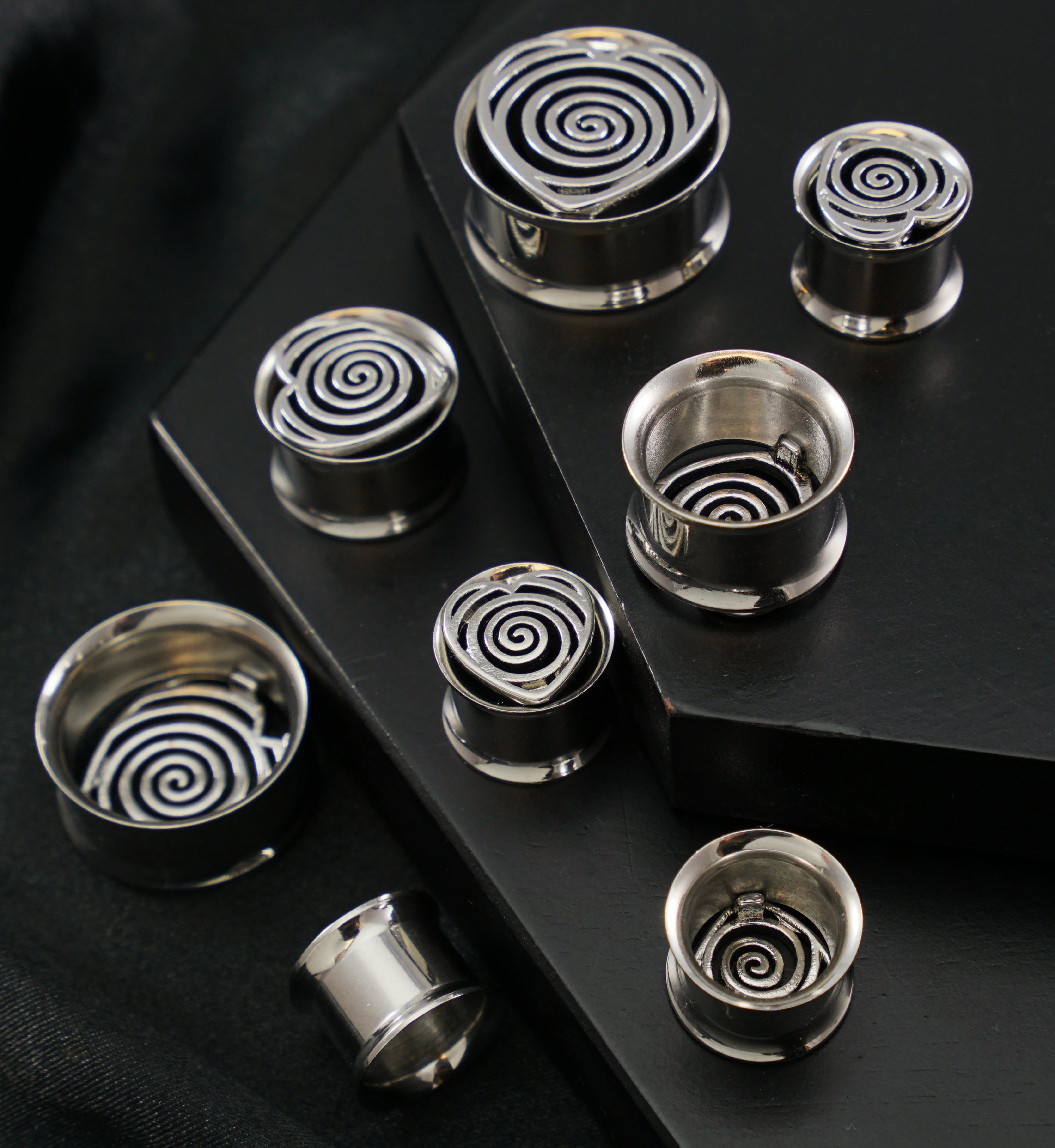 Hypnotic Love Stainless Steel Tunnels - Image 2