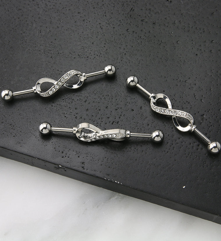 Infinity CZ Industrial Barbell - Image 2