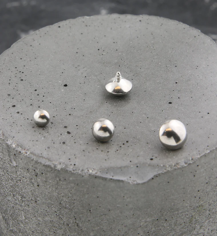 Saucer Disk Internally Threaded Titanium Top - Image 2