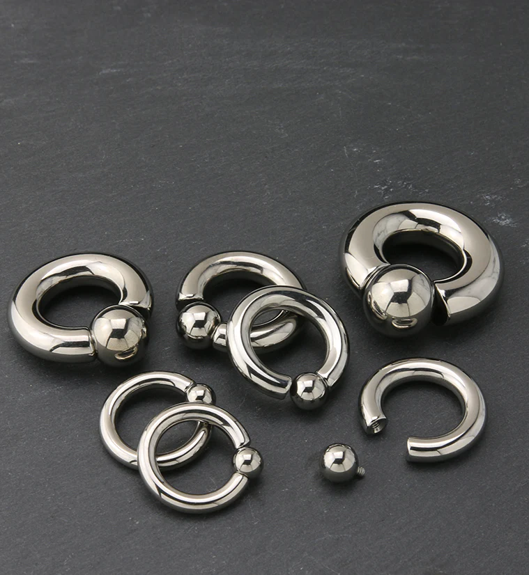 Internally Threaded Titanium Captive Bead Ring - Image 3