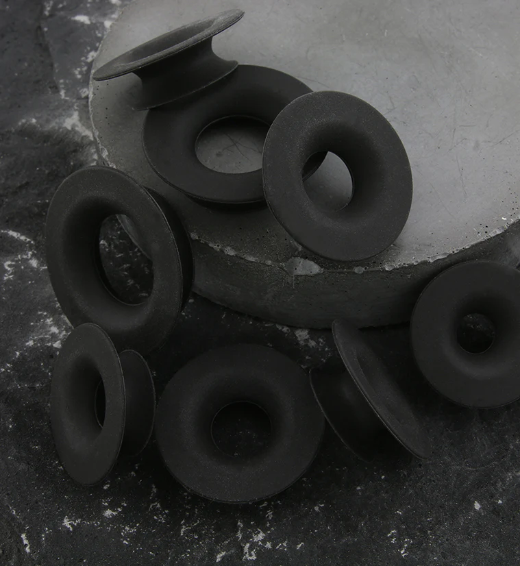 Kaos Black Silicone Mayan Flare Skin Eyelets - Image 3