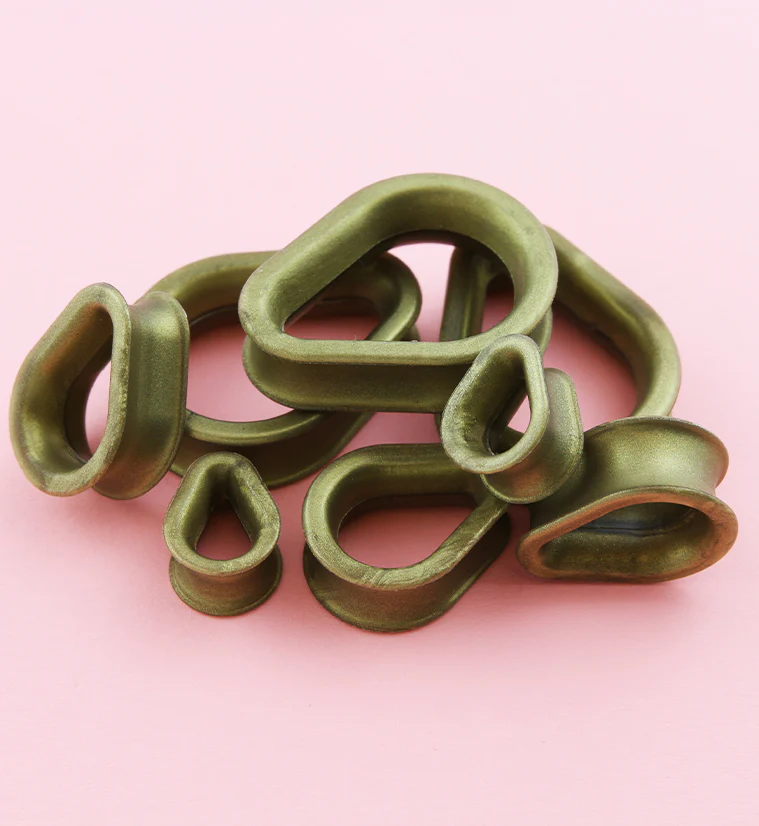 Kaos Hydra Gold Silicone Teardrop Eyelets - Image 2
