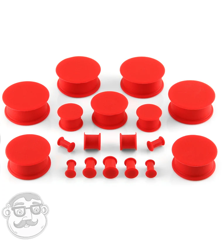 Kaos Red Silicone Hollow Plugs - Image 3