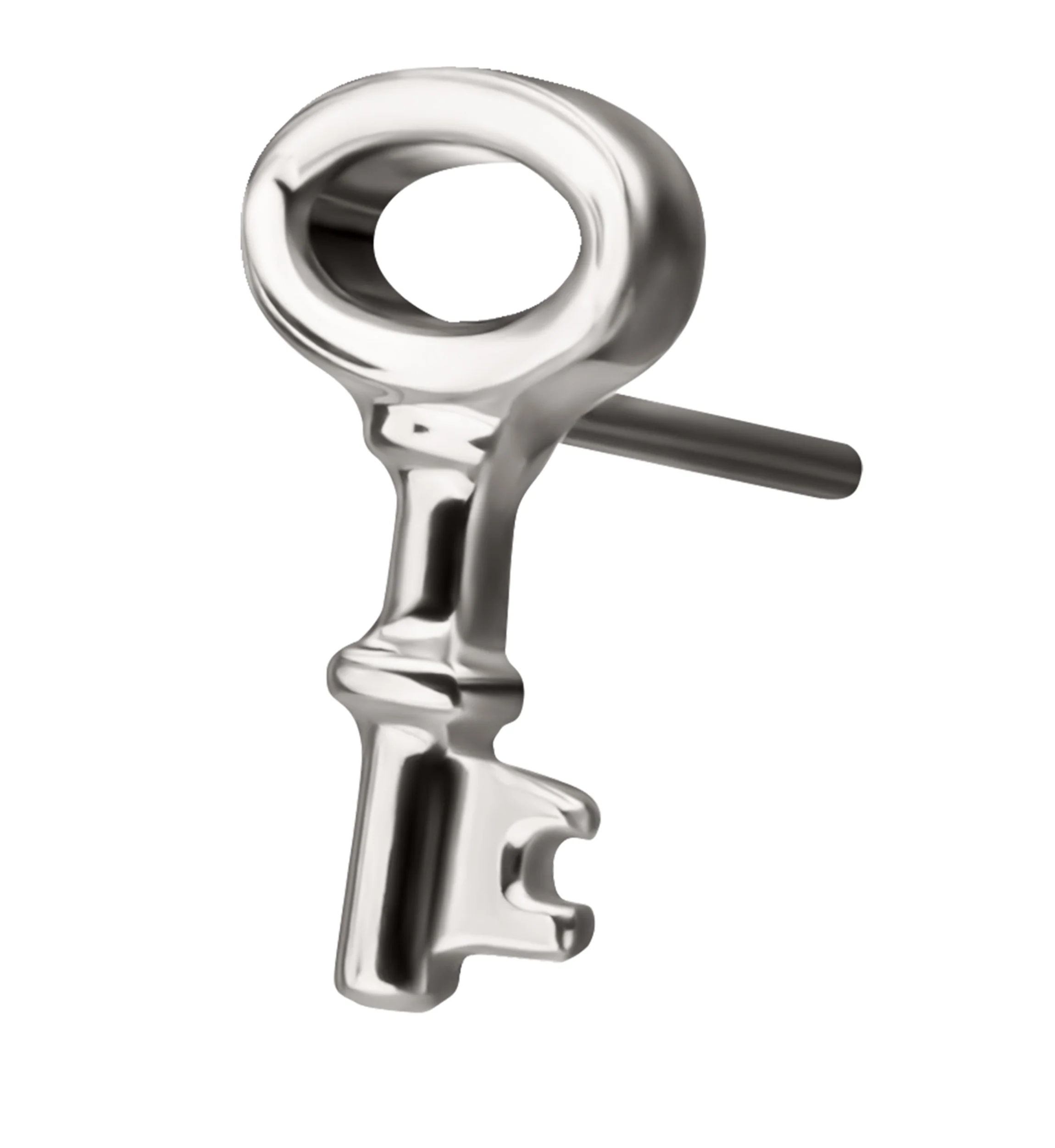 Antique Key Titanium Threadless Top