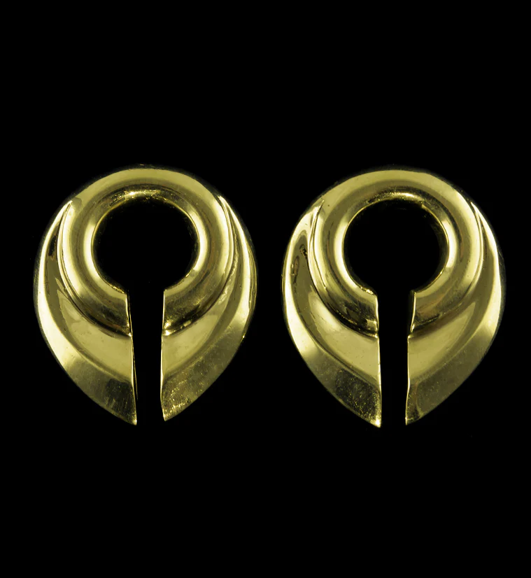 Keyhole Brass Ear Weights