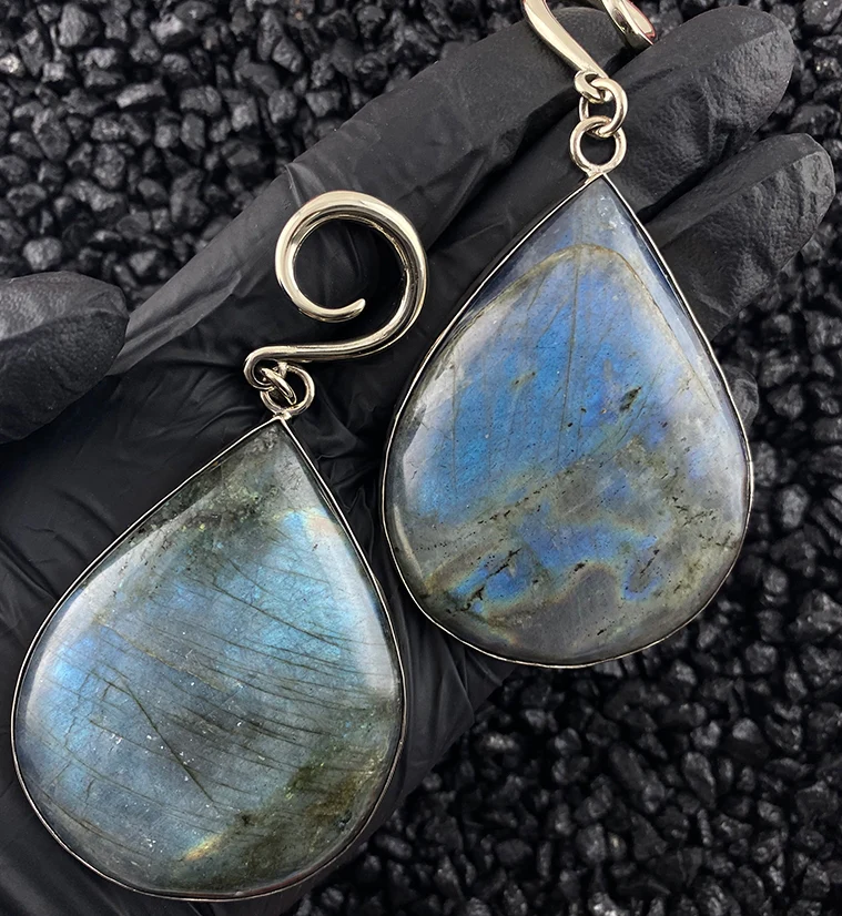 Labradorite Ear Weights Version 5 - Image 2
