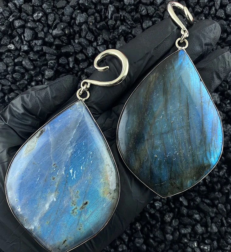 Labradorite Ear Weights Version 7 - Image 2