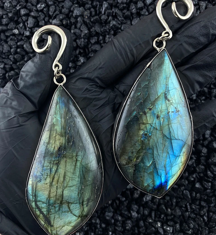 Labradorite Ear Weights Version 8 - Image 2
