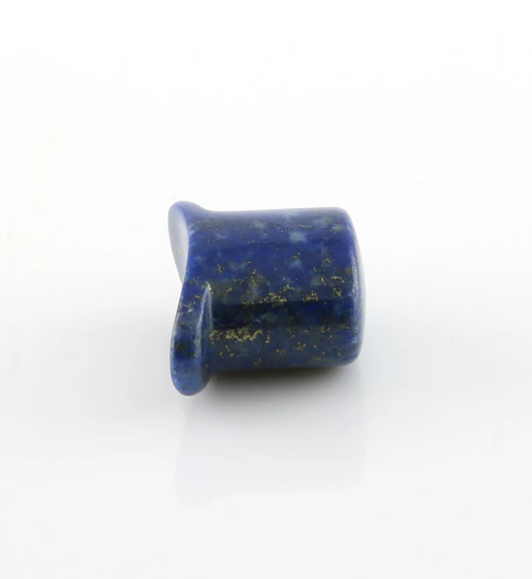 Lapis Lazuli Stone Oval Labret Plug - Image 3