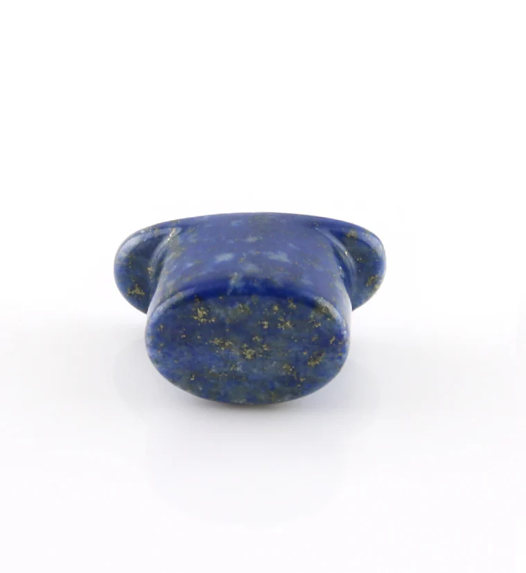 Lapis Lazuli Stone Oval Labret Plug - Image 6