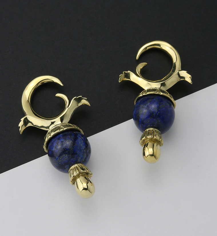 Lapis Lazuli Stone Totum Ear Weights - Image 2