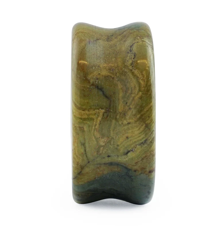 Larsonite Jasper Stone Plugs - Image 3