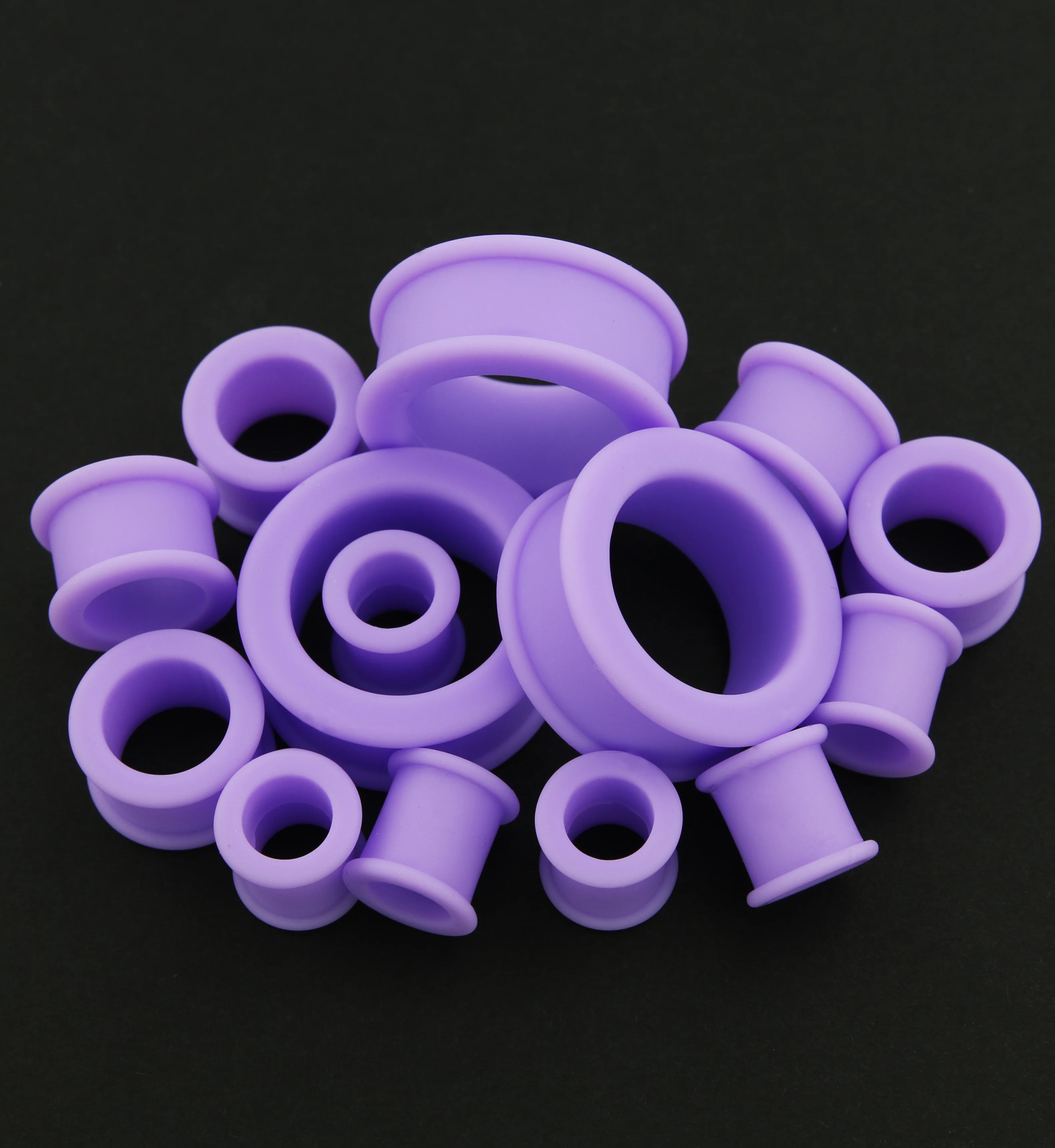 Lavender Purple Silicone Tunnels - Image 2