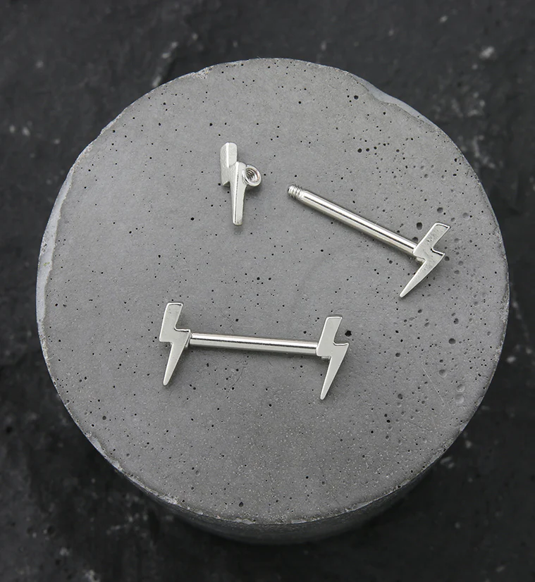 Lightning Bolt Nipple Barbell - Image 2