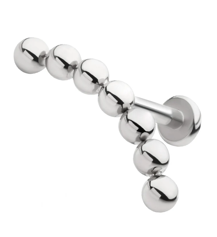 Beaded Arch Titanium Internally Threaded Labret