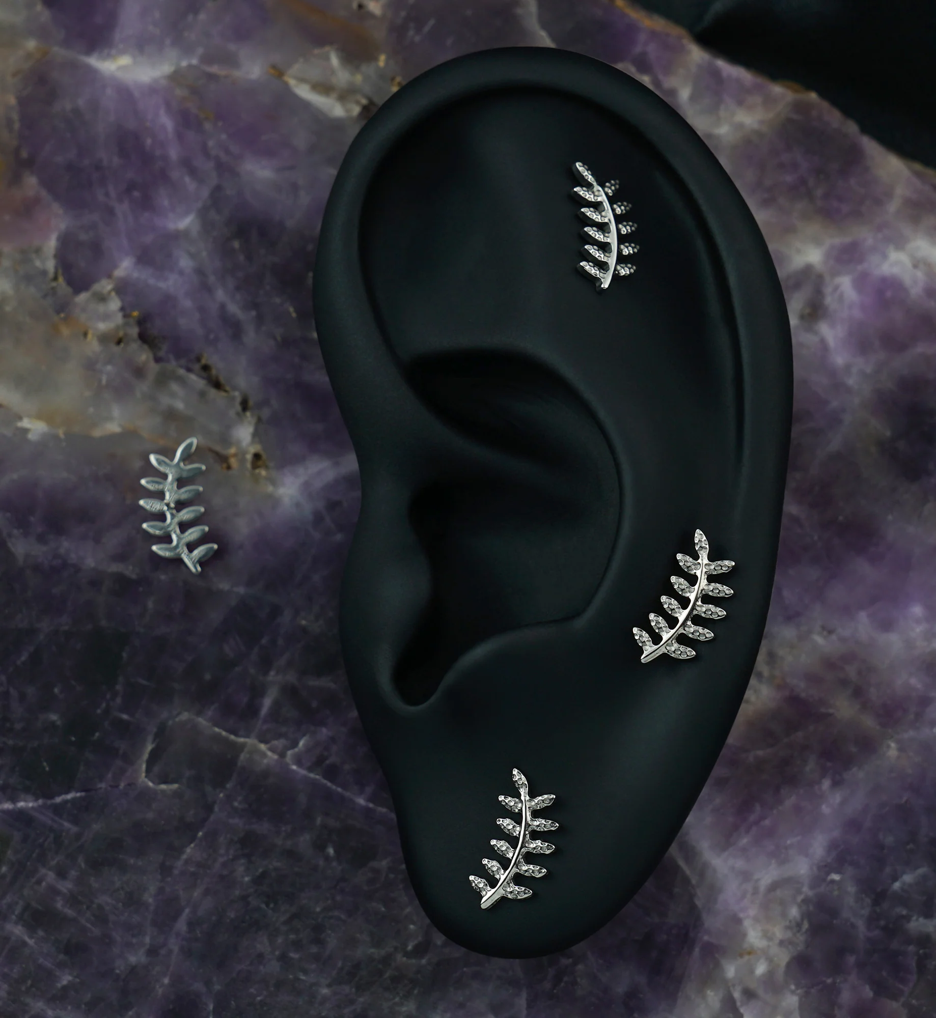 Fern Leaf Titanium Threadless Top - Image 2