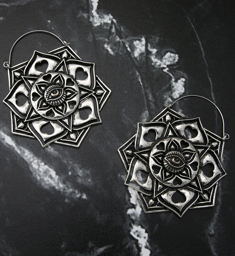 Lotus Eyes Plug Hoops - Image 2
