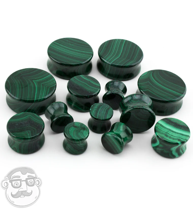 Malachite Stone Plugs - Image 2