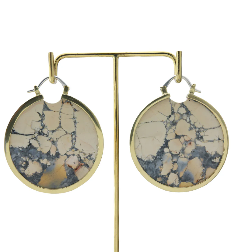 Maligano Jasper Stone Disc Ear Weights - Image 3