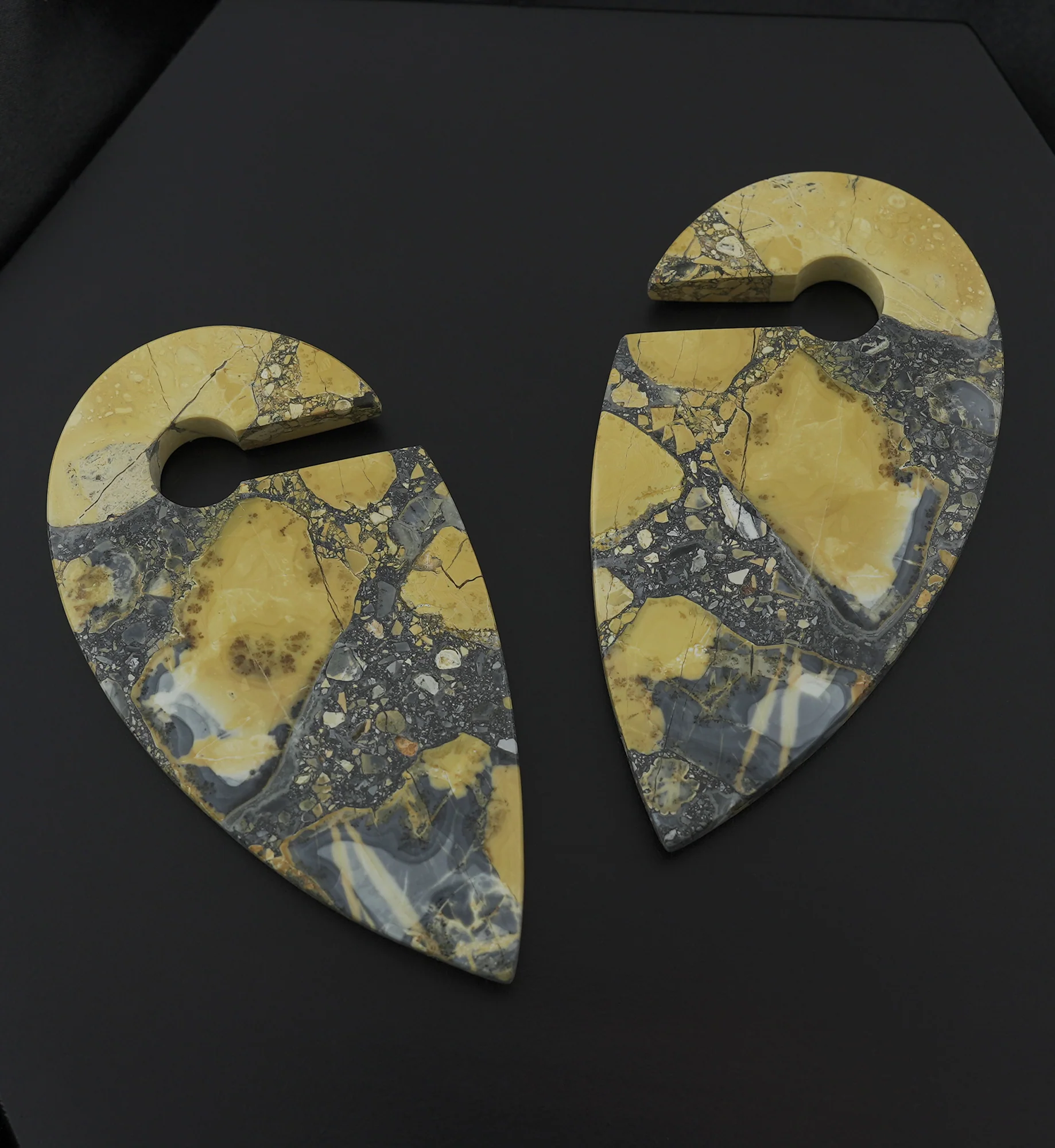 Maligano Jasper Stone Keyhole Ear Weights - Image 5