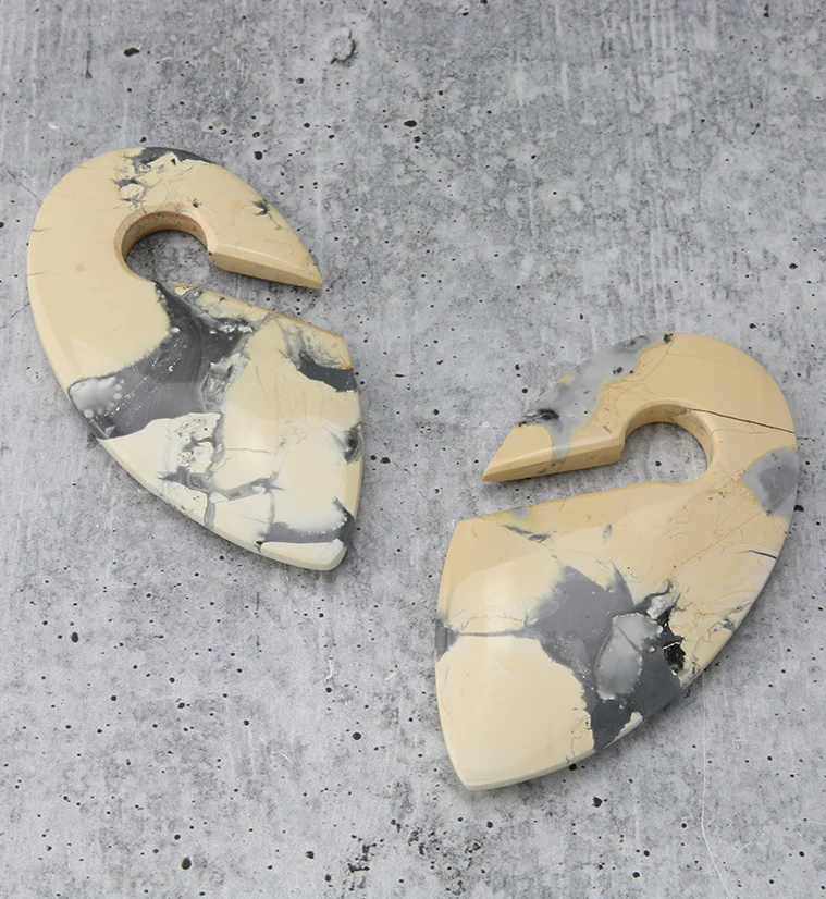Maligano Jasper Stone Keyhole Ear Weights - Image 6