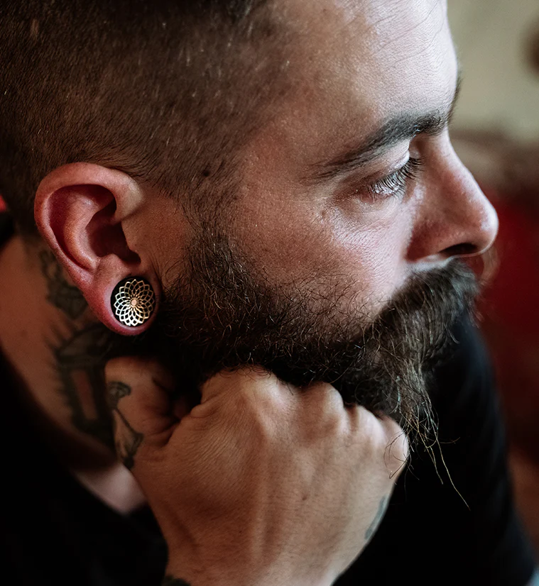Mandala Frame Obsidian Plugs - Image 6