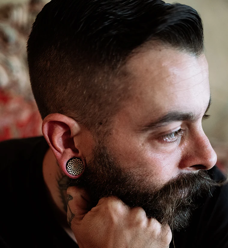 Mandala Frame Obsidian Plugs - Image 7