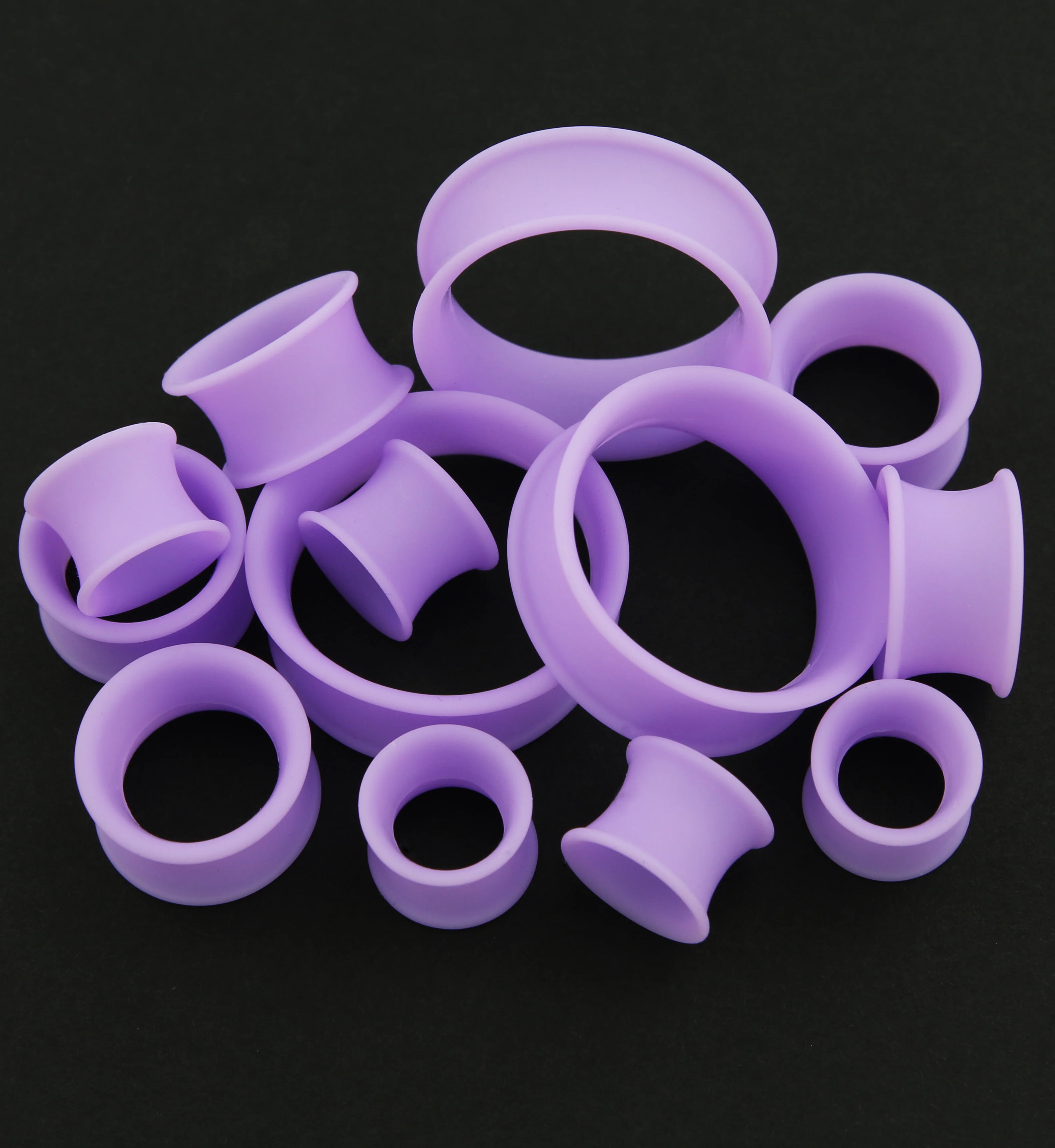 Lavender Purple Matte Silicone Ear Skins - Image 2